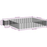  Kavez za pse crni 37,51 m² čelični | shoptok.hr