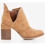 Resti Light brown women's ankle boots with Cintura cut-outs - Footwear | ePonuda.com