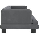 Krevet za pse tamnosivi 80 x 45 x 30 cm baršunasti | Eponuda.ba