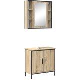  Set namještaja za kupaonicu 2 kom. Smeđa 60 x 30 x 60 cm | shoptok.hr