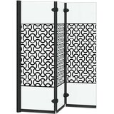  Ograda za tuš Crna i prozirna 130 x 130 cm Staklo otporno na udarce | shoptok.hr