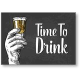  Slike na platnu z besedilom Time to drink (moderne slike z) | Shoptok.si