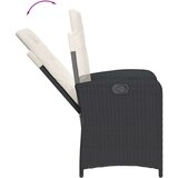  9-dijelni vrtni blagovaonski set s jastucima crni od poliratana | shoptok.hr