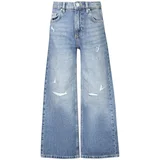 Jeans traperice za djevojčice 90s kroja plave