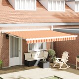 vidaXL Automatska uvlačna tenda u žutoj i narančastoj 400x300 cm Cijene