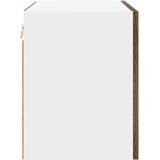 Viseći ormarić 2 pcs Dimljeni hrast i bijela 50 x 31 x 40 cm | Eponuda.com