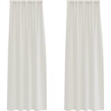  Zavjese sa zavjesama 2 pcs Krem 140 x 245 cm Poliester | shoptok.hr