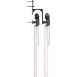 vidaXL Komplet opreme za drsna vrata 152,5 cm jeklo črne barve | Shoptok.si