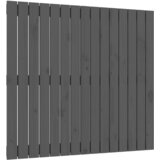 Maison Chic stensko posteljno vzglavje - vzglavna omarica - nočna omarica sivo 95,5x3x90 cm trdna borovina, (21706562) Cene