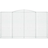 vidaXL obokane gabion košare 8 kosa 400x50x220/240 cm pocink | Shoptok.si