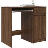  Radni stol smeđi hrast 86x49x76 cm konstruirano drvo | shoptok.hr