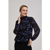 Marisse Black Floral Pattern Shirt Cene