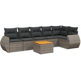  7-dijelni set vrtnih sofa sivi od poliratana | shoptok.hr