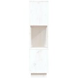 Ormarić za knjige / pregrada bijeli 80x25x101 cm od borovine | shoptok.hr