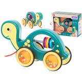 Montessori drvena kornjača zvečka na žici | shoptok.hr