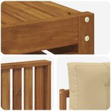 Set vanjskih sofa 9 kom. Prirodna i bež Čvrsto drvo akacije | shoptok.hr