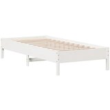 Furnova Posteljni okvir brez vzmetnice bel 100x200 cm trdna borovina, (21942986) | Shoptok.si