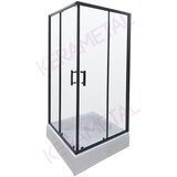 Astral tuš kabina loft lux black 80x80x195 6mm