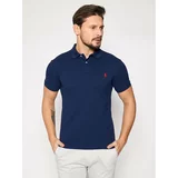 Polo Ralph Lauren Polo majica Core Replen 710795080 Mornarsko modra Slim Fit