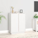 vidaXL Komoda bijela 60 x 35 x 80 cm od masivne borovine Cijene