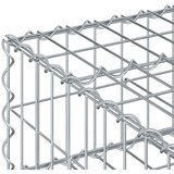  Gabionski uzdignuti krevet Srebrno 80 x 80 x 20 cm - 80 x 80 x 20 cm | shoptok.hr