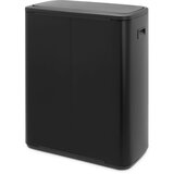 Brabantia Mat črn jeklen koš za smeti na dotik 60 l Bo Touch Bin – | Shoptok.si