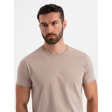 Ombre Classic BASIC men's cotton T-shirt - sand | Shoptok.si