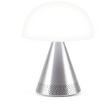 Lexon MINA L AUDIO prijenosna lampa s Bluetooth zvučnikom - Srebrna | shoptok.hr