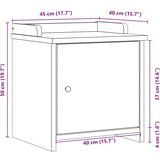vidaXL Klupa za predsoblje SANDNES 45x40x50 cm od masivne borovine | shoptok.hr