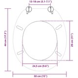  Toaletni pokrov s tiho zaporo Siva 44 x 38 cm MDF plošča, (5000207998) | Shoptok.si