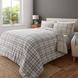 Catherine Lansfield Smeđa/bež posteljina za krevet za jednu osobu 135x200 cm Kelso Check – | shoptok.hr