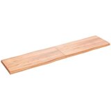 Stolna ploča svjetlosmeđa 220x50x(2-6) cm obrađena hrastovina | shoptok.hr