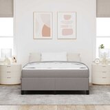  s opruga kutije Sivo-smeđa 140 x 190 cm tkanina | shoptok.hr