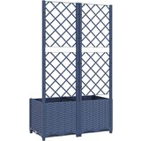  Sadilica s rešetkom tamnosiva 80 x 40 x 136 cm pp | shoptok.hr