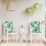 vidaXL jastuci za stolice Ostalo 2 pcs Uzorak lišća 100 x 50 x 3 cm | shoptok.hr