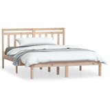  Posteljni okvir iz trdnega lesa 135x190 cm 4FT6 | Shoptok.si
