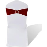 25 Bordo Rastezljivih Dekorativnih Traka za Stolice s Dijamantnom Kopčom | shoptok.hr