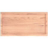  Zidna polica svjetlosmeđa 100x50x(2-6) cm obrađena hrastovina | shoptok.hr