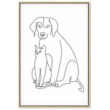  Slika - Best Friends (1 Part) Vertical 60x90 U prirodnom drvenom okviru | shoptok.hr