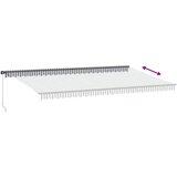 Tenda na ručno uvlačenje s LED antracit i bijela 600 x 350 cm | Eponuda.com