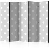  Paravan u 5 dijelova - Cheerful polka dots II [Room Dividers] 225x172 Cijene