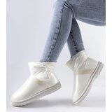 Gemre Beige Shiny Short Snow Boots Delaune | Shoptok.si