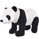 vidaXL Stojeća plišana igračka panda crno-bijela XXL