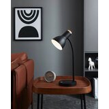 Eglo LED stolna lampa Veradal-QI s bežičnim punjačem, touch dimmer, crna/drvo, 45 cm, 900628 | shoptok.hr