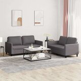  2-dijelni set sofa s jastucima sivi od umjetne kože Cijene