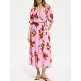 Reserved Midi haljina s uzorkom - ružičasta | shoptok.hr