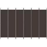 Sobna pregrada s 6 panela smeđa 300 x 200 cm od tkanine | shoptok.hr
