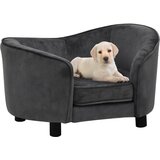 vidaXL Sofa za pse tamnosiva 69 x 49 x 40 cm plišana Cijene