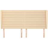  Uzglavlje s ušima krem 183x23x118/128 cm od tkanine | shoptok.hr