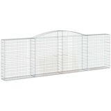  Obokane gabion košare 5 kosov 400x30x120/140cm pocinkano železo | Shoptok.si
